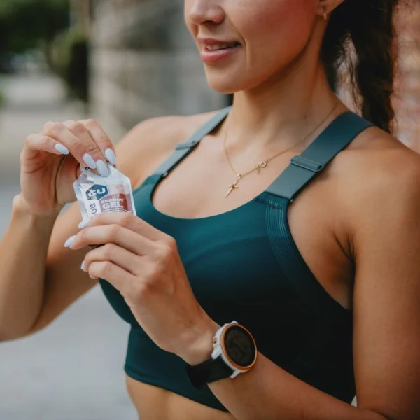 Woman wearing a sports bra
