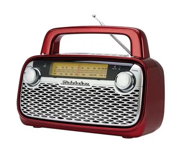 Studebaker Retro AM/FM Bluetooth Rechargeable Radio
