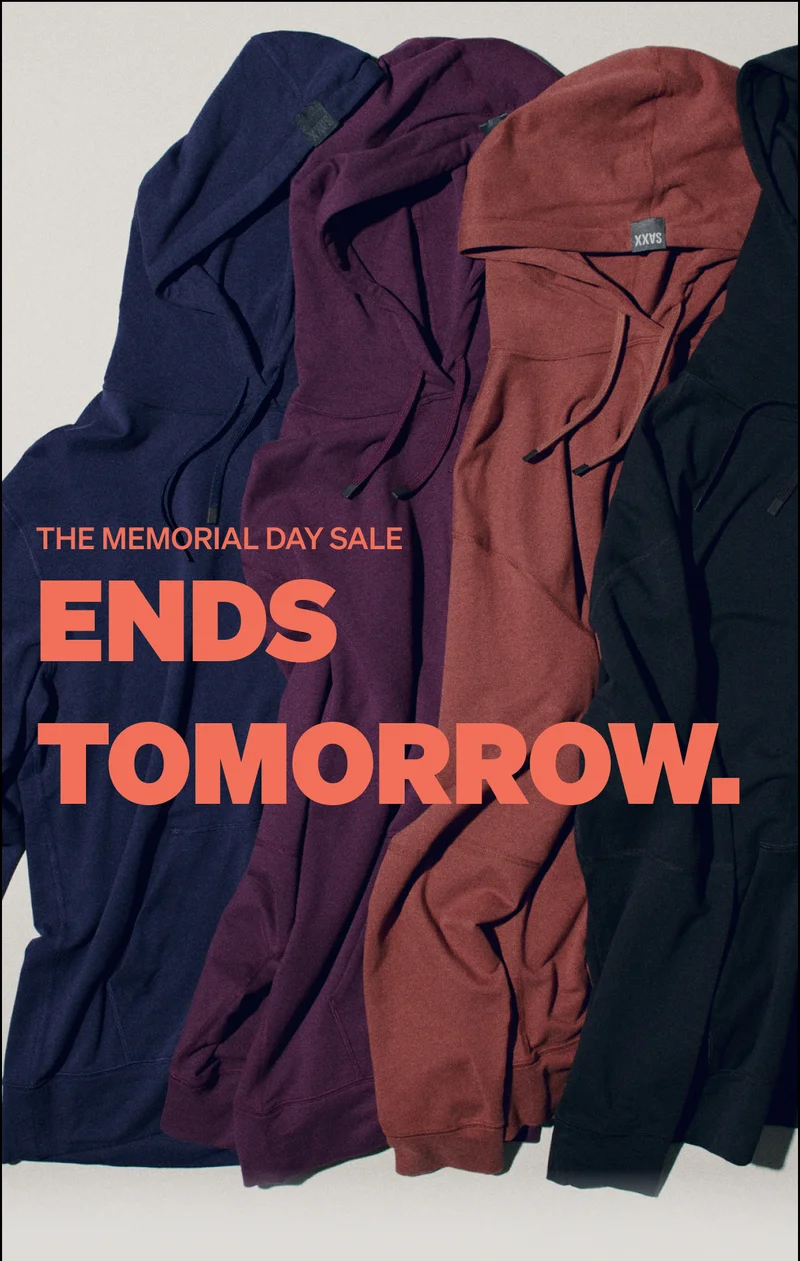 The Memorial Day Sale ends tomorrow.