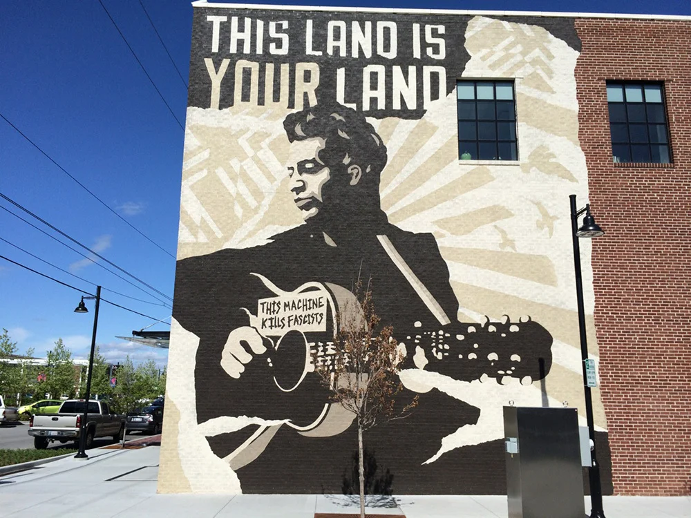 The Woody Guthrie Center in the Brady Arts District of Tulsa, Oklahoma