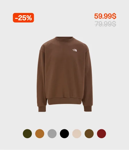 Evolution Simple Dome Oversized Crew Neck Sweatshirt - Men's