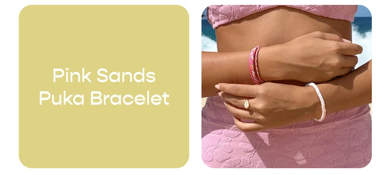 Pink Sands Puka Bracelet