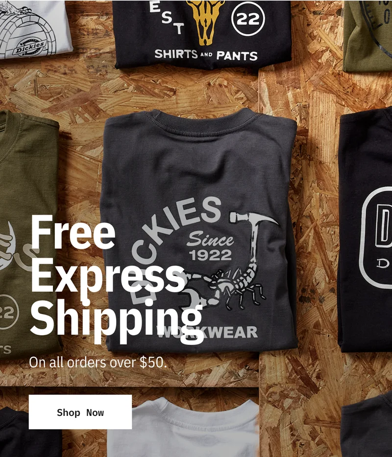 Free Express Shipping. On all orders over $50.