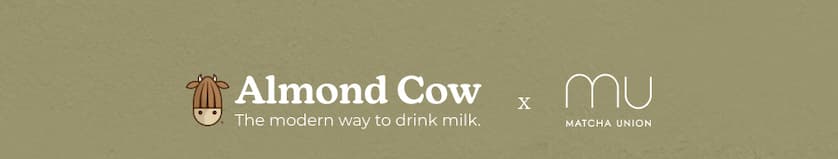 The collaboration of Almond Cow and Matcha Union