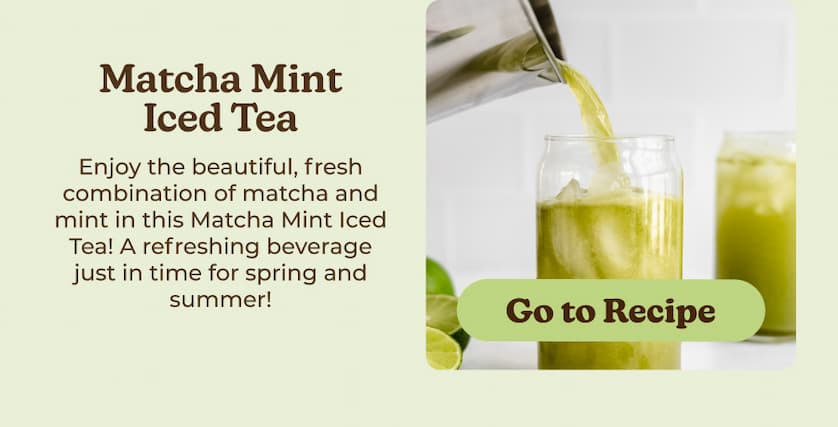 Matcha Mint Iced Tea Recipe