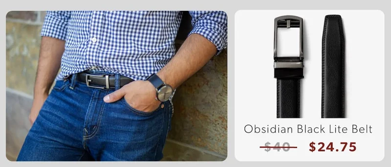 Obsidian Black Lite Belt
