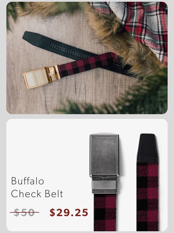 Buffalo Check Belt
