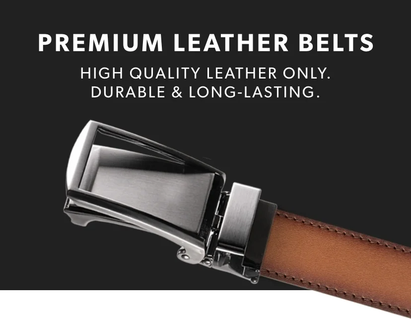 PREMIUM LEATHER BELTS. High quality leather only. Durable and long-lasting. PREMIUM LEATHER BELTS. High quality leather only. Durable and long-lasting.