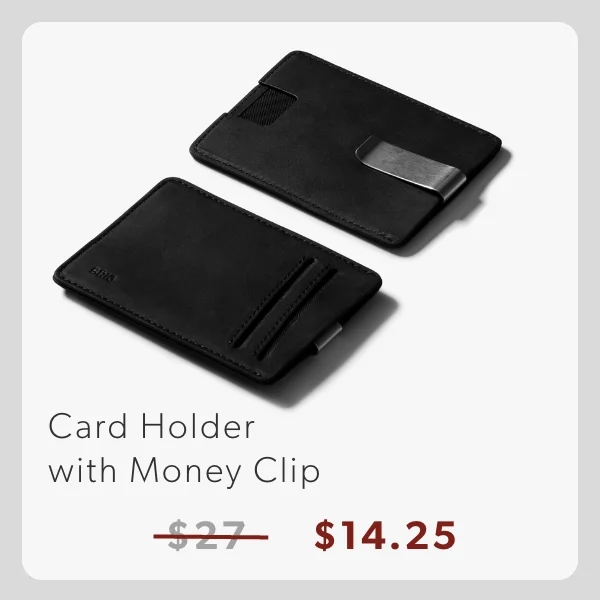 Card Holder With Money Clip