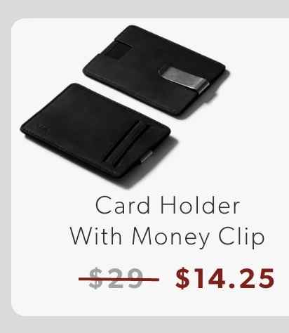 Card Holder with Money Clip