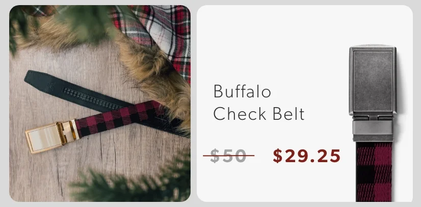Buffalo Check Belt Buffalo Check Belt