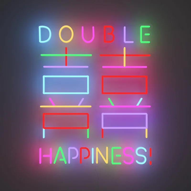 Image of Double Happiness by Emily Eldridge - LED Neon Sign