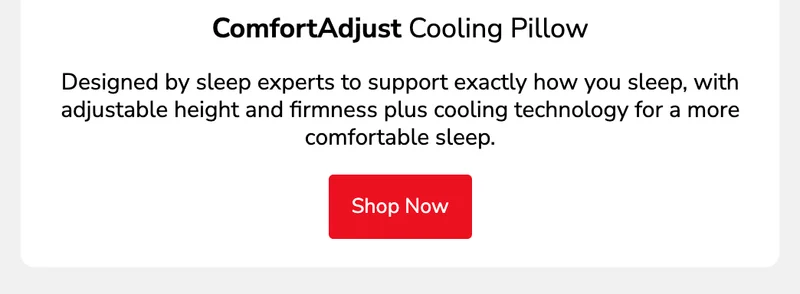ComfortAdjust Cooling Pillow ComfortAdjust Cooling Pillow