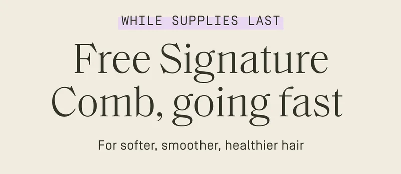 Free Signature Comb, going fast
