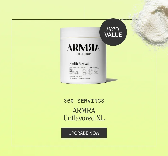 360 SERVINGS. ARMRA UNFLAVORED XL.