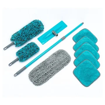 CAMPANELLI 10-Piece Mop, Dusters, and Towels Machine Washable Set
