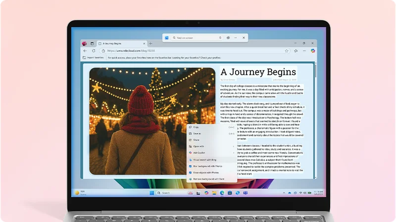 Click to Do: do more with what’s on your screen.