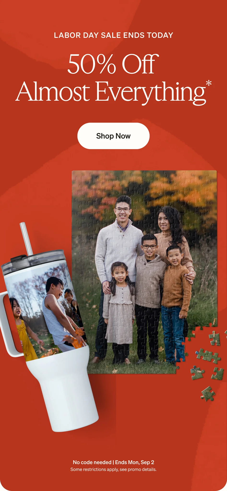 $10 8x8 photo books + 50% Off Almost Everything