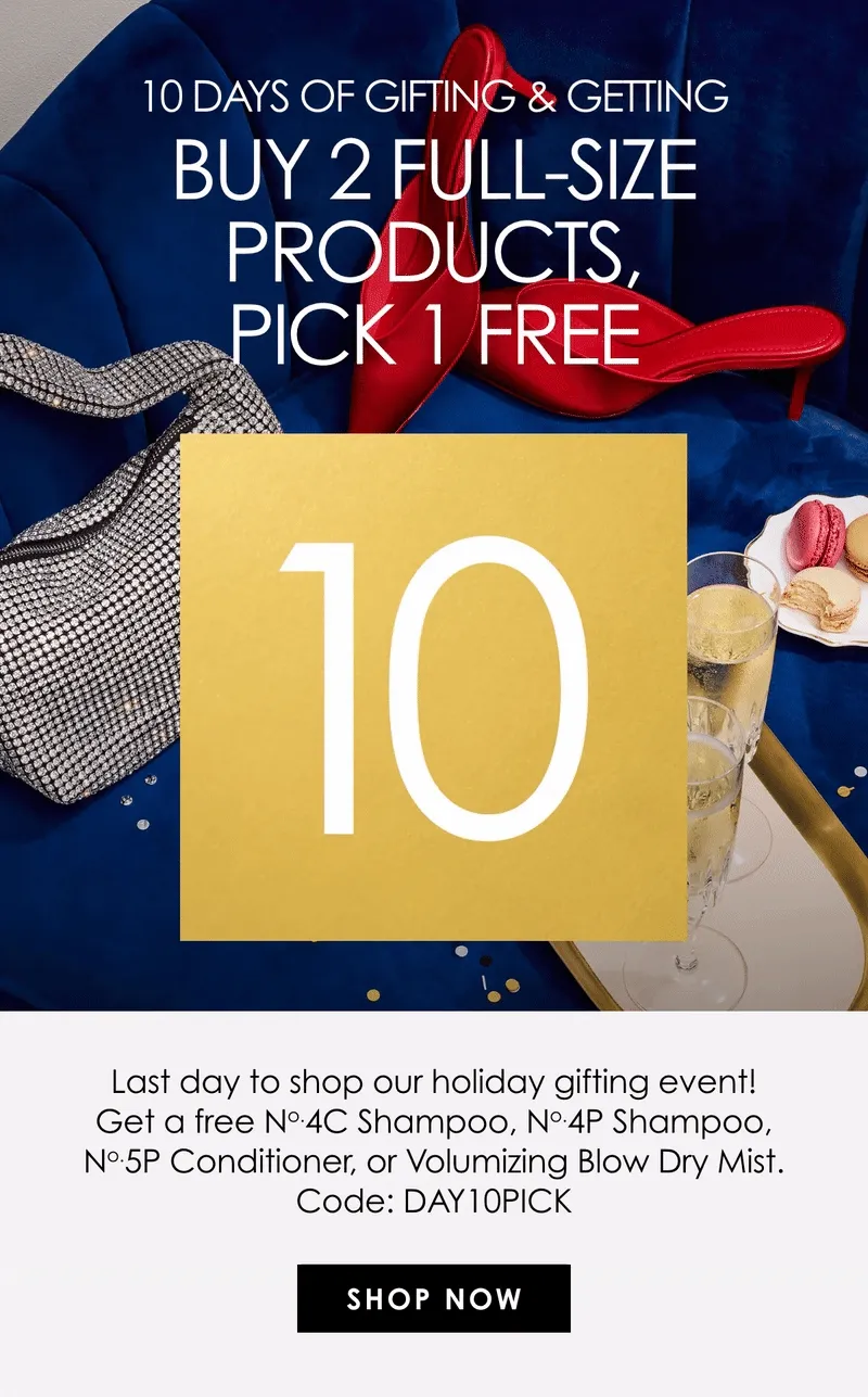 Buy 3 Full-Size Products, Pick 1 Free | Shop Now