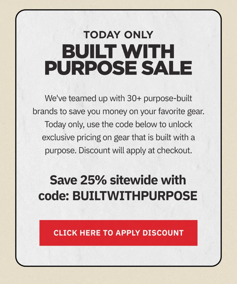 Shop Built With Purpose Sale