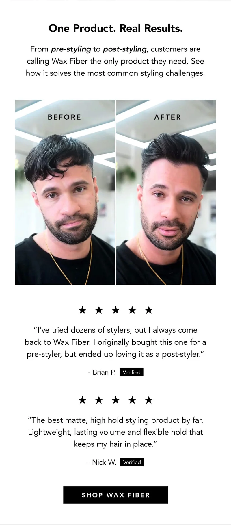 One Product, Real Results. Customer Testimonials.