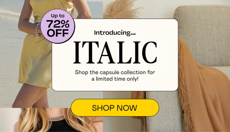 Introducing... ITALIC | SHOP NOW