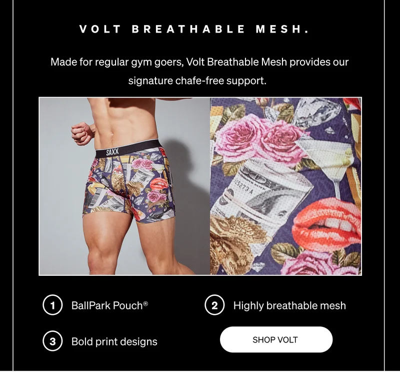 Volt Breathable Mesh.