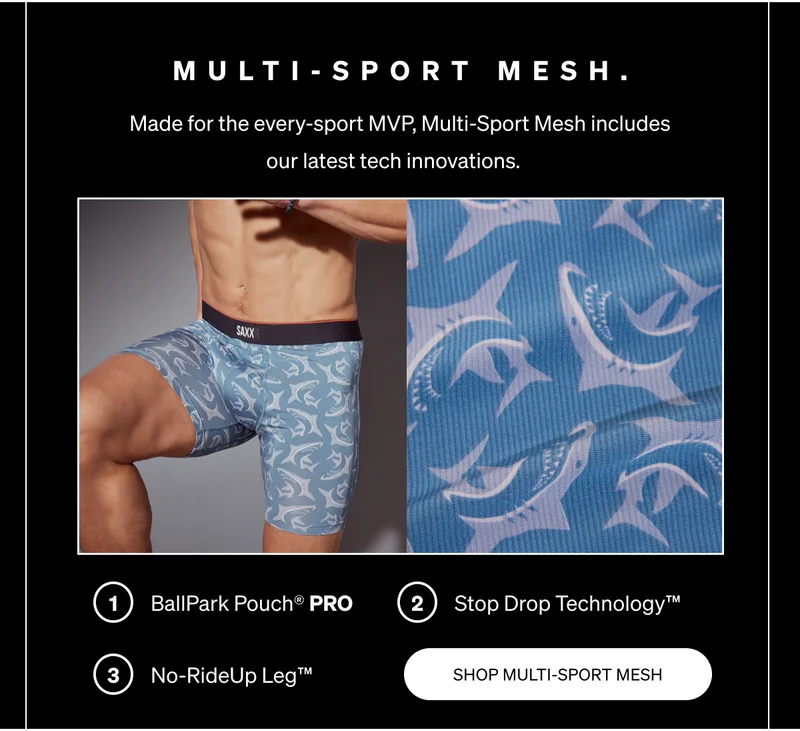 Multi-Sport Mesh.