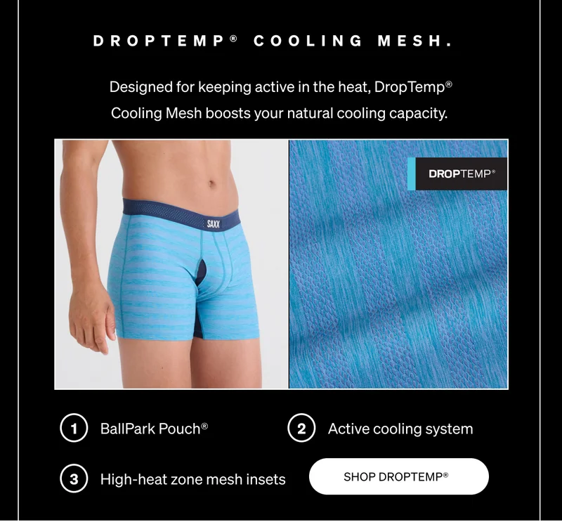 DropTemp® Cooling Mesh.