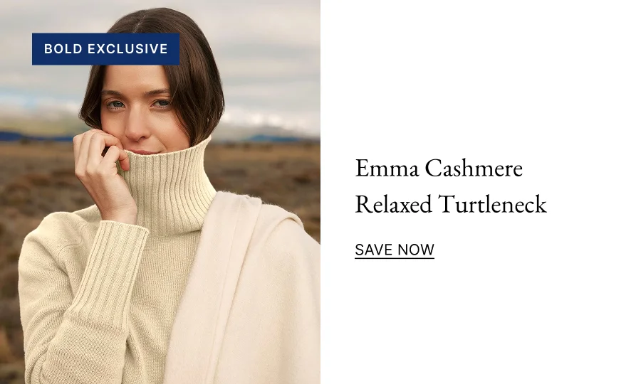 Emma Cashmere Relaxed Turtleneck   SAVE NOW