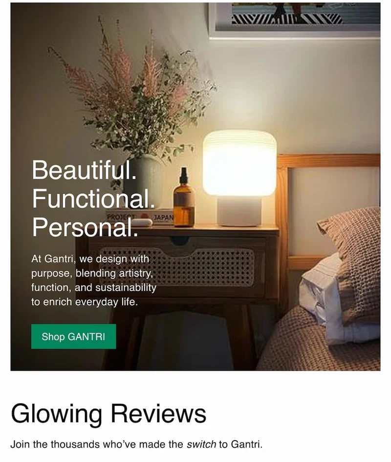 Beautiful. Functional. Personal. Glowing Reviews