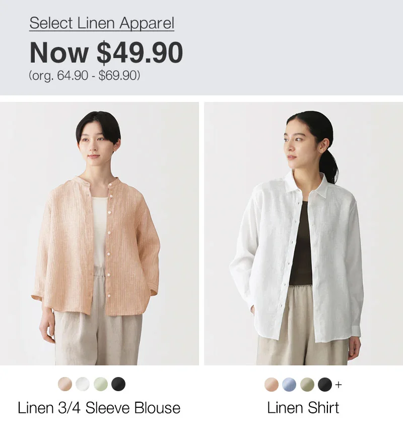 Shop Select Linen Apparel