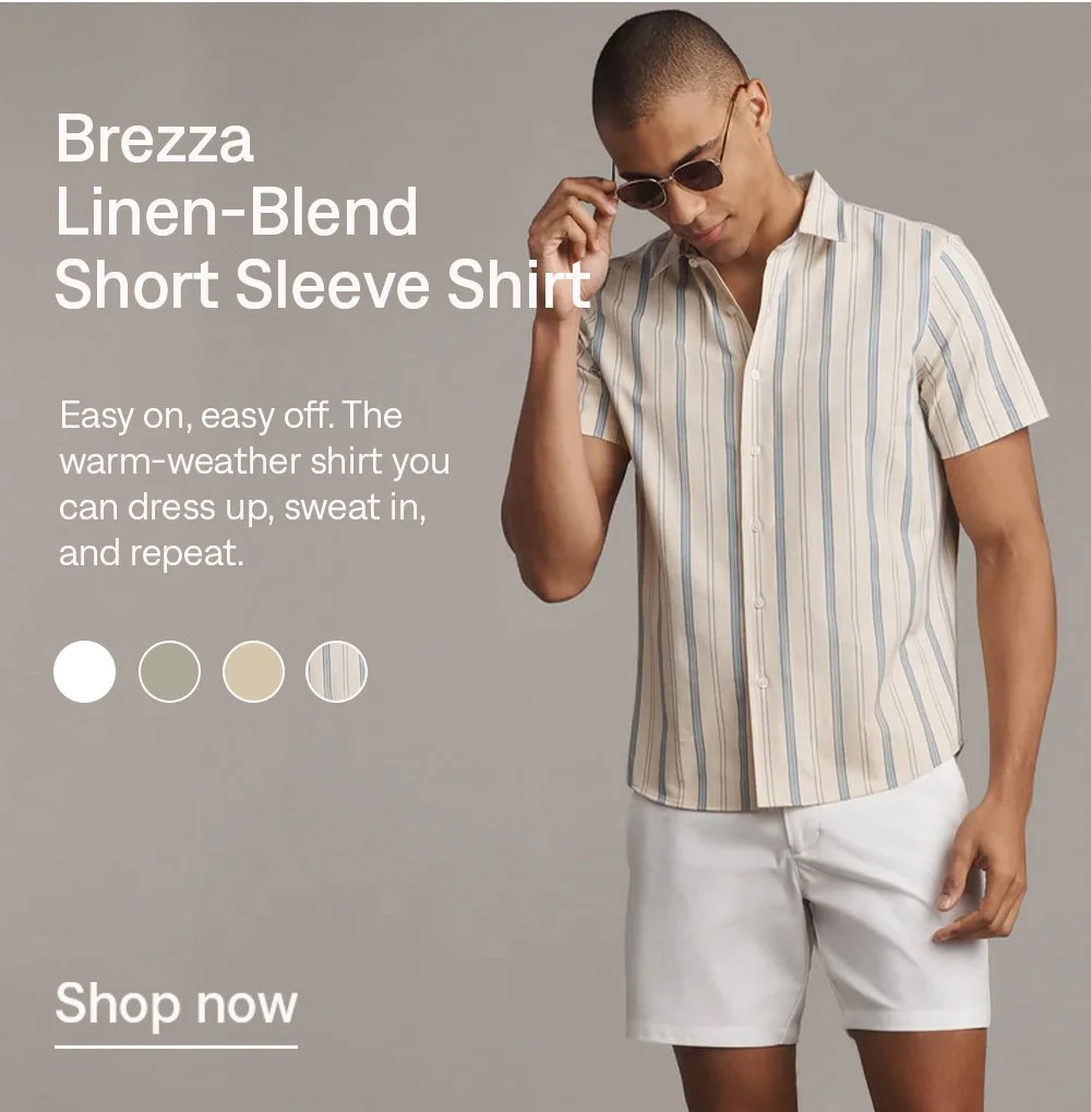 Brezza Linen-Blend Short Sleeve Shirt