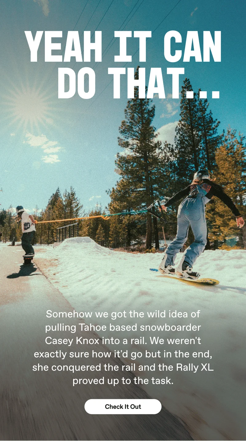 Onewheel x Casey Knox Snowboard Tow