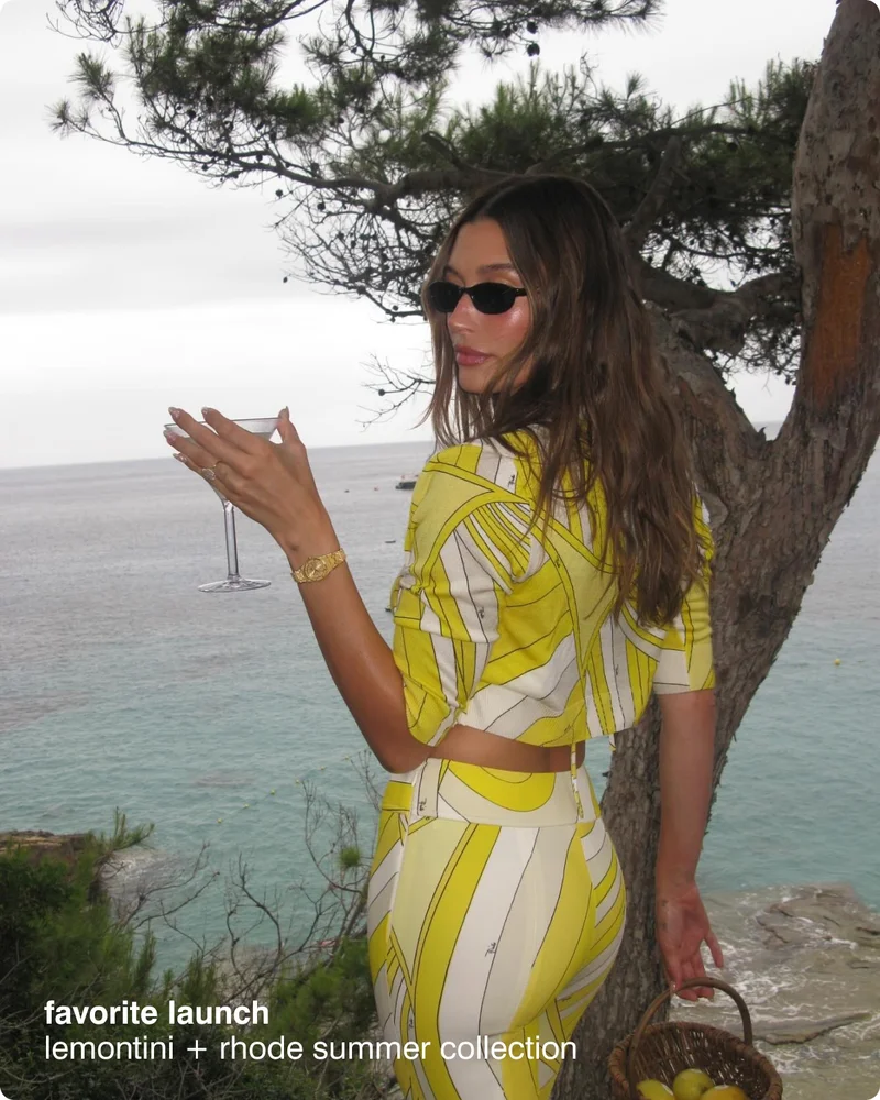 favorite launch: lemontini + rhode summer collection