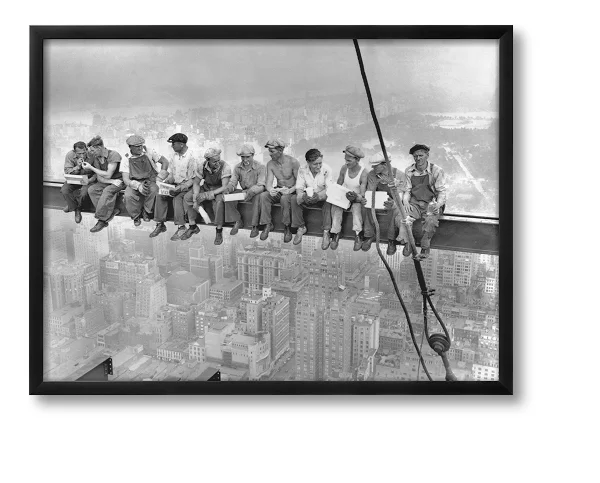 New York Construction Workers Lunching on a Crossbeam