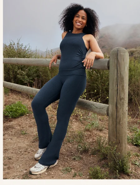 Spacedye Foldover Bootcut Pant