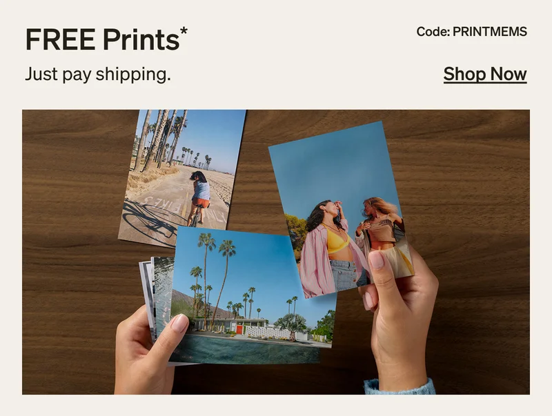 FREE prints + 50% off qualified orders!