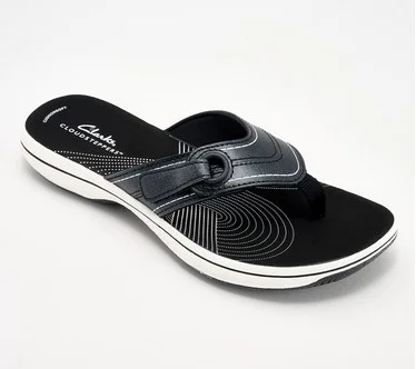 Clarks Cloudsteppers Thong Sandals - Breeze Reyna