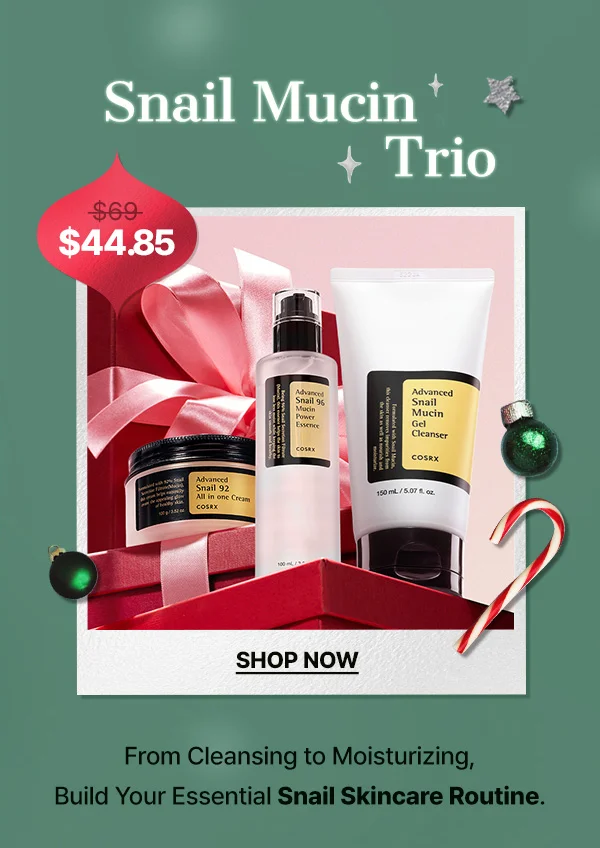 From Cleansing to Moisturizing, Build your essential Snail Skincare Routine!