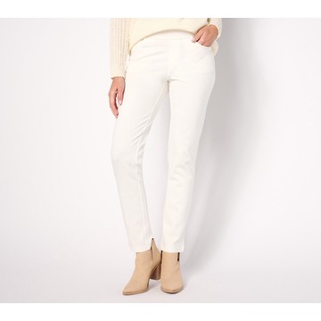 Belle by Kim Gravel Petite Perfect Ponte Straight Leg Pant