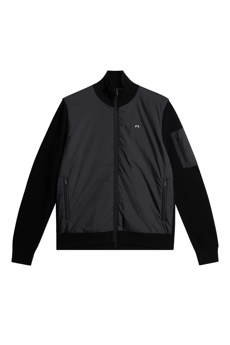 Image of Beck Knitted Hybrid Jacket / Black