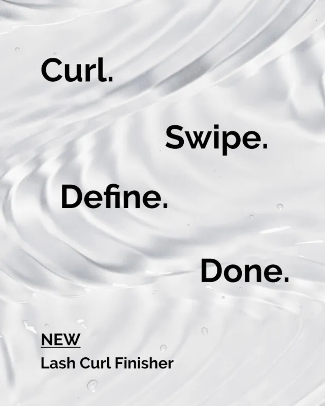 Curl, Swipe, Define, Done. Shop Lash Curl Finisher.
