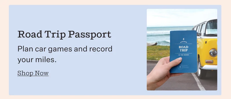 Road Trip Passport  Body Plan car games and record your miles. | Shop Now