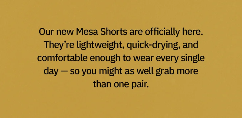 Shop Mesa Shorts