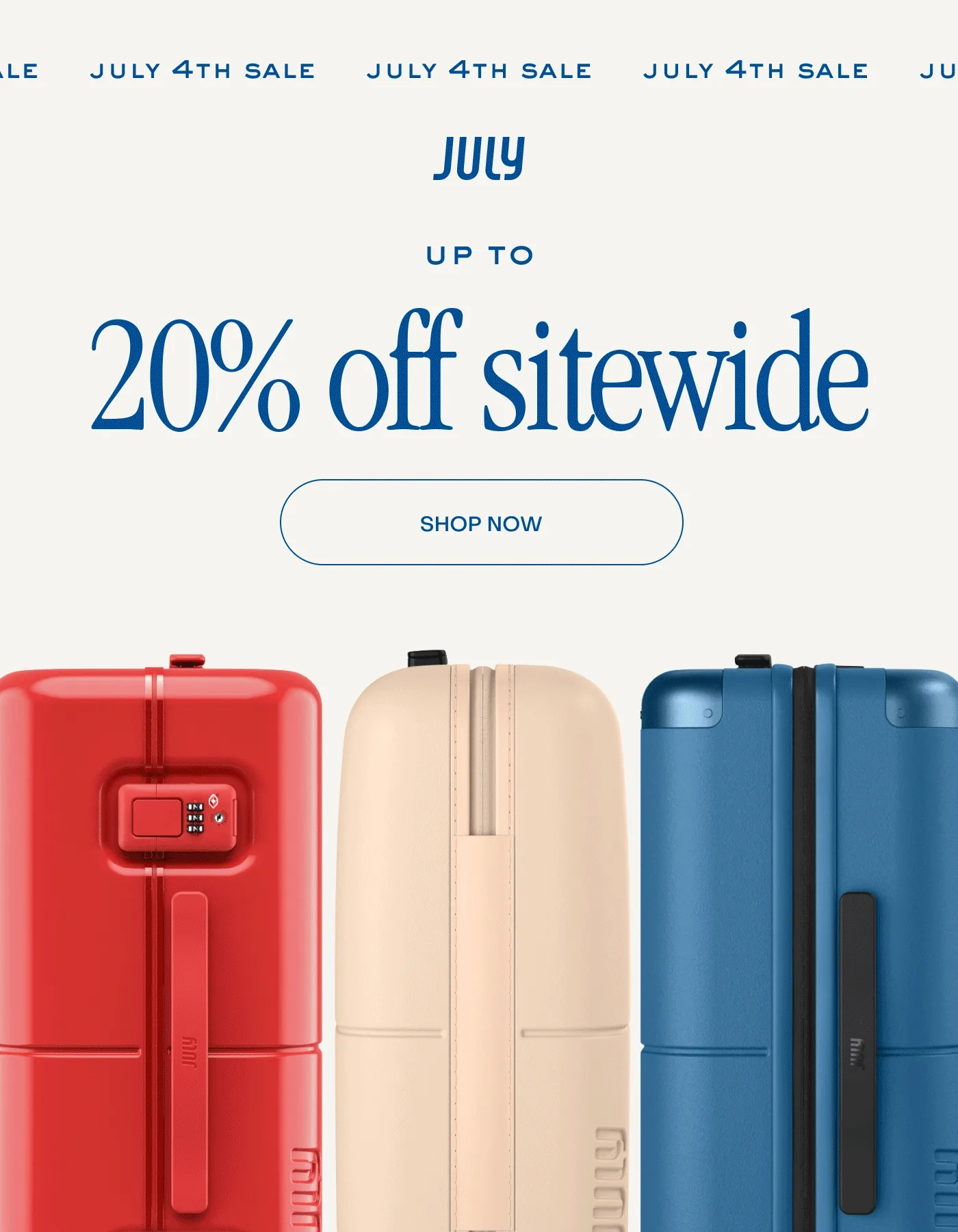 Up to 20% off sitewide. Shop now.