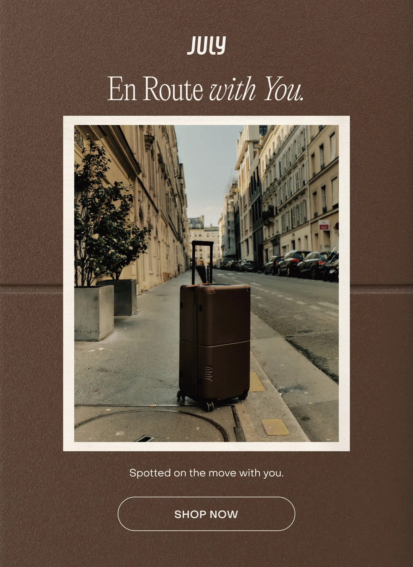 Spotted on the move with you.