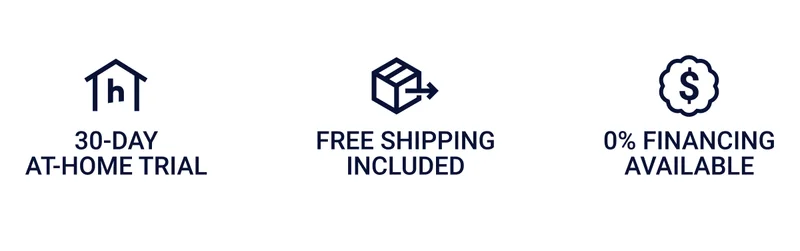 30-day at-home trial. Free shipping included. 0% financing available.