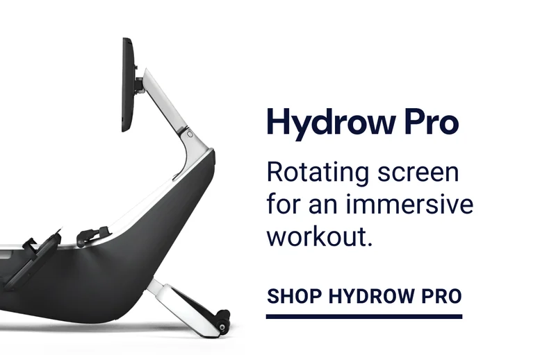 Hydrow Pro: Rotating screen for an immersive workout. Shop Hydrow Pro