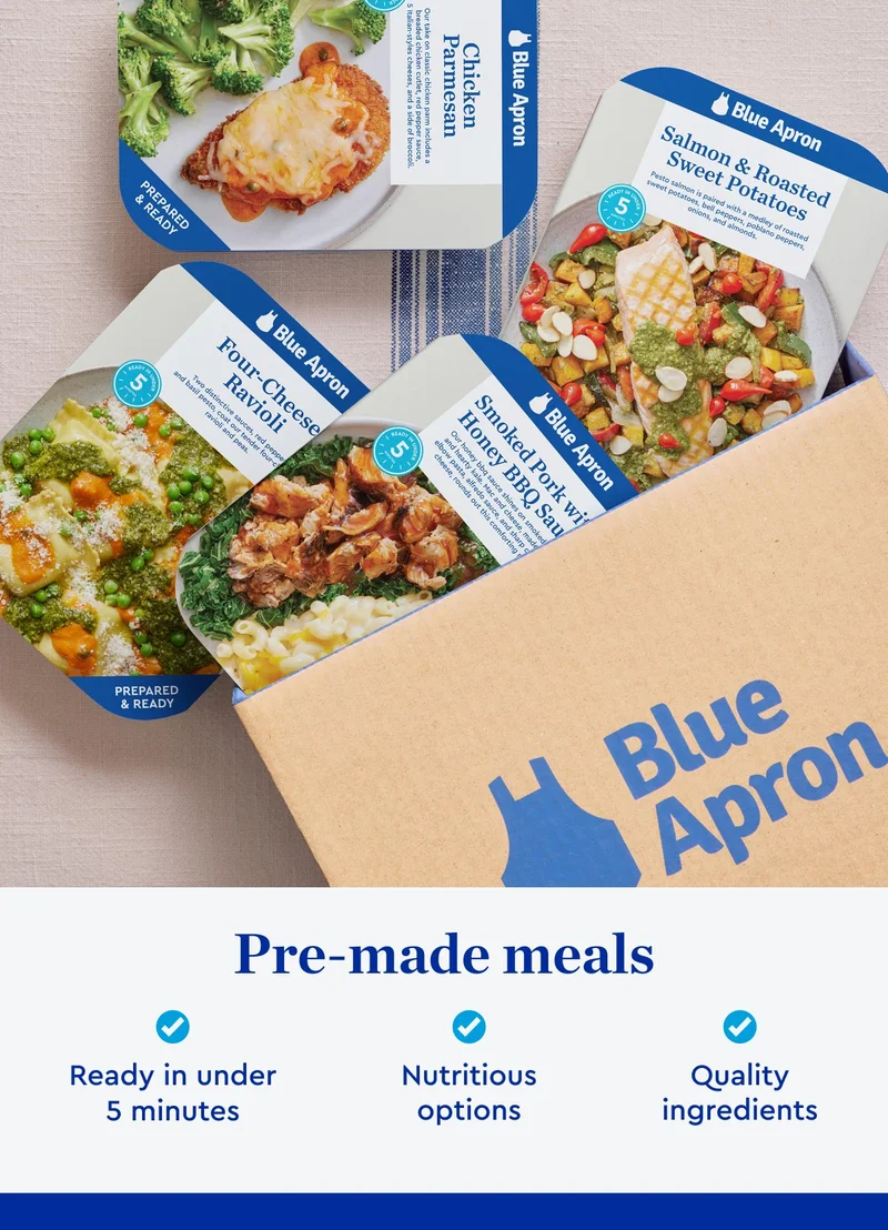 Pre-made Meals | Ready in under 5 minutes - Nutritious options - Quality ingredients